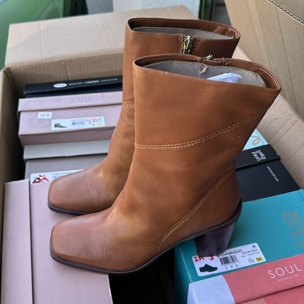 FRANCO SARTO Stevie Bootie In Hazelnut Leather - Picture 5 of 6